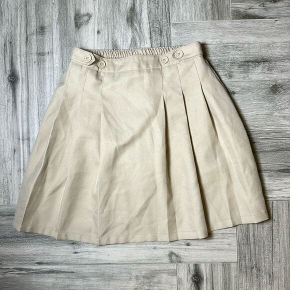 Chaps Girl Kids Khaki School Uniform Skirts Size 16 - Picture 1 of 6